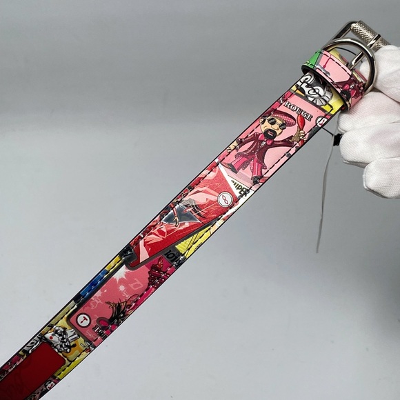 Christian Louboutin Loubicollar printed leather dog collar - Picture 5 of 8